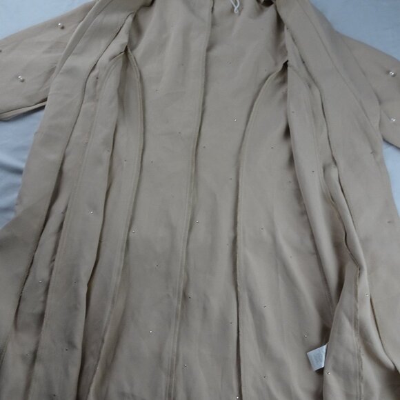 Saint Genies Women Pearls Embellished Tuxedo Collar Blazer Dress Size 6 - Picture 5 of 9